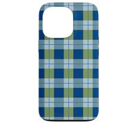 Fallcore Tartan Academia Esthétique Vert Bleu Marine Coque pour iPhone 13 Pro