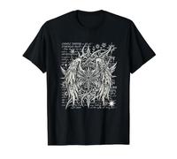 Fallen Angel Wings Goth Alt Skull Sigilism Y2K Grunge T-Shirt Graphique avec Valeur, Homme, Noir, XL