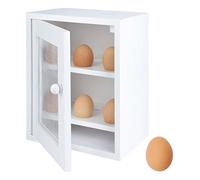 Fallen Fruits Armoire à œufs FSC 100%, Blanc, 21,7 x 16,7 x 26,3 cm