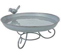 Esschert Design Baignoire à oiseaux Fallen Fruits FB401 en métal gris
