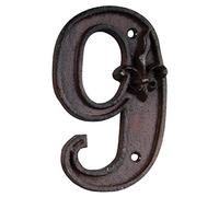 Esschert Design – Numéro de maison en fonte – Chiffre 9