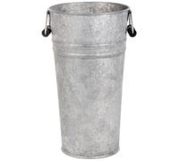 Esschert Fallen Fruits OZ33 Grand Vase Ancien en Zinc, Argent, numéro : 1 pièce, 18,600000000000001 x 16,39999999999999 x 30 cm