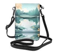 Fallen Leaves on a tranquil lake Sac à bandoulière imprimé pour femme - Parfait pour les voyages et le shopping