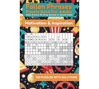 Fallen Phrases Puzzle Book for Adults (Also Known As Drop Quotes or Quote Falls): Movies & Pop Culture