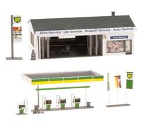 Faller 130345 Station D'Essence 158 x 96 X 63 MM + 123 x 63 X 55 Neuf Emballage