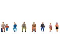 FALLER 151619 Échelle HO Personnes Assises Avec Sacs (Sans Bancs) 8 Figurines
