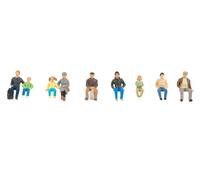 FALLER 151663 Échelle HO Personnes Assises Individuelles Et En Duo (9 Figurines)