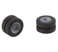 Faller 163112 Lot de 2 Roues complètes (pneus jumelés) pour Pompiers Multicolore