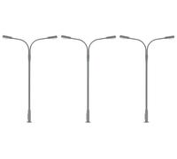 Faller 180120 - Lot de 3 Lampes LED à Deux Bras - Blanc Froid - Jauge H0