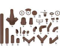 Faller Kit de tuyauterie 180328 H0 (1:87) Grand set