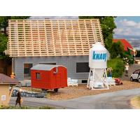 FALLER 180389 - Gipssilo Et Maison Mobile Kit de Montage Produit Neuf