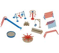 FALLER 180576 Enfants Aire Equipment Lot Plastique 00/H0 Échelle - Pod Post