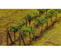 Faller Décor Vignes 181254 - 24 pièces H0 3,5 cm Vert/Blanc
