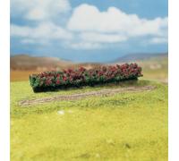 Faller - Modélisme accessoires de décor - Végétation - Arbres premium : 3 haies aux fleurs rouges