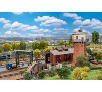 FALLER 239008 Échelle N Action Set Remise Ferroviaire, Tour D'Eau Et Grue