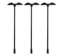 Faller 272132 Lot de 3 Lampes trapézoïdales LED, à Deux Ampoules, Blanc Chaud, Largeur de Voie N