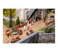 FALLER 64 bancs et 30 tables + 2 barques - N 1/160 - FALLER 272439