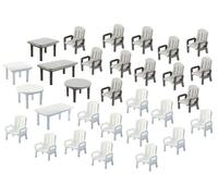 FALLER 272441 Échelle N Éléments Décoratifs: Nr 24 Chaises de Jardin E 6 Tables