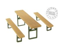Faller 272442 Set 24 Tables Et 48 Bancs Pour Street Food, Sagra Ou Buvette