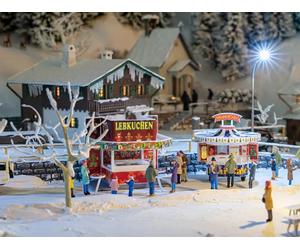FALLER 2x stands de marché de Noël - HO 1/87 - FALLER 134001