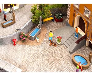 FALLER 3x fontaines de village - HO 1/87 - Faller 180875