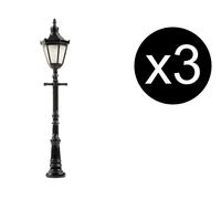 FALLER 3x lampadaires de parc à LED - HO 1/87 - FALLER 180112