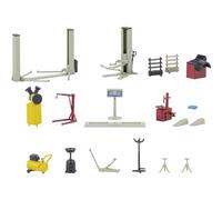 Faller Installation d'atelier pour voiture 180356 H0 1:87 modèle fini