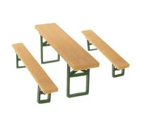 - Modélisme accessoires de décor H0 - Mobilier : Bancs et tables de brasserie