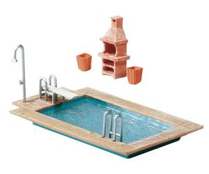 Faller - F180542 - Modélisme - Piscine + Abri Jardin