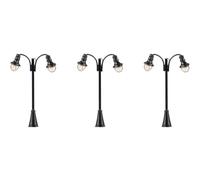 Faller FA180204 Lot de 3 lanternes LED en Forme d'arc Blanc Chaud
