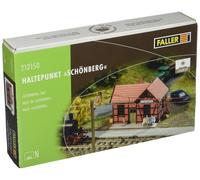 Faller FA212150 Haltepunkt Schönberg Modellbausatz, Zubehör, Mehrfarbig, Small