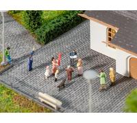 FALLER Feuille de décor en relief pavés gris foncé 300 x 120 mm - N 1/160 - FALL