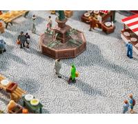 FALLER Feuille de décor en relief pavés romains 300 x 120 mm - N 1/160 - FALLER