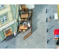 FALLER Feuille de décor en relief rue pavés romains 300 x 120 mm - HO 1/87 - FAL