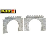 Faller – Modélisme HO – Entrées de tunnel F120565 – 2 entrées double voie, caténaire