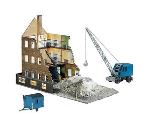 Faller H0 130466 - Maison De Démolition Avec Pelle, Ép. II, Patiné Kit Neuf