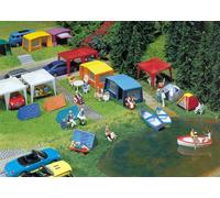 Faller H0 130504 - Ensemble De Tentes De Camping Kit Neuf