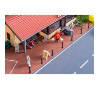 Faller H0 170316 - PREMIUM Feuille De Route Pavé En Brique, Rouge Neuf