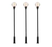 FALLER H0 180113 - Led-Parklaterne, Kugel-Aufsatzleuchte, Blanc Chaud 3 Pièce,