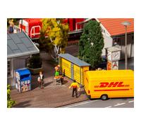 Faller H0 180281 - 2 Stations De Colis DHL Neuf