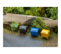 Faller H0 180343 - Ensemble De Poubelles Époque IV Kit Neuf