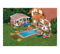 Faller H0 180542 - Piscine Et Maison De Jardin Neuf