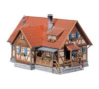 FALLER Ländliches Fachwerkhaus Modellbausatz mit 195 Einzelteilen 145 x 103 x 89