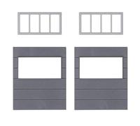 Faller Lot de 2 éléments muraux avec fenêtres Horizontales Goldbeck Multicolore FA180891