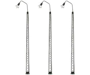 Faller Lot de 3 Lampes LED pour mât grillagé Blanc Chaud FA180204