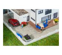 FALLER Feuille de décor en relief pavés gris mouchetés 300 x 120 mm - N 1/160 -