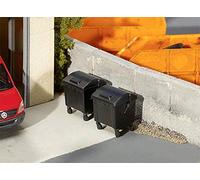 Faller Poubelles F180933 Noires 2 pièces
