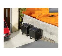 Faller- Poubelles Noires 2pièces, F180933, Non Renseigné-Faller