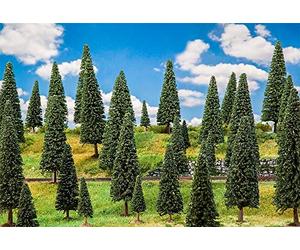 Faller- Sapins Assortis 10 Pièces, F181537, Non renseigné