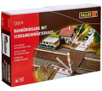 FALLER Spoorovergang met kastwarderhuis, modelbouwset met 121 onderdelen 220 x 1